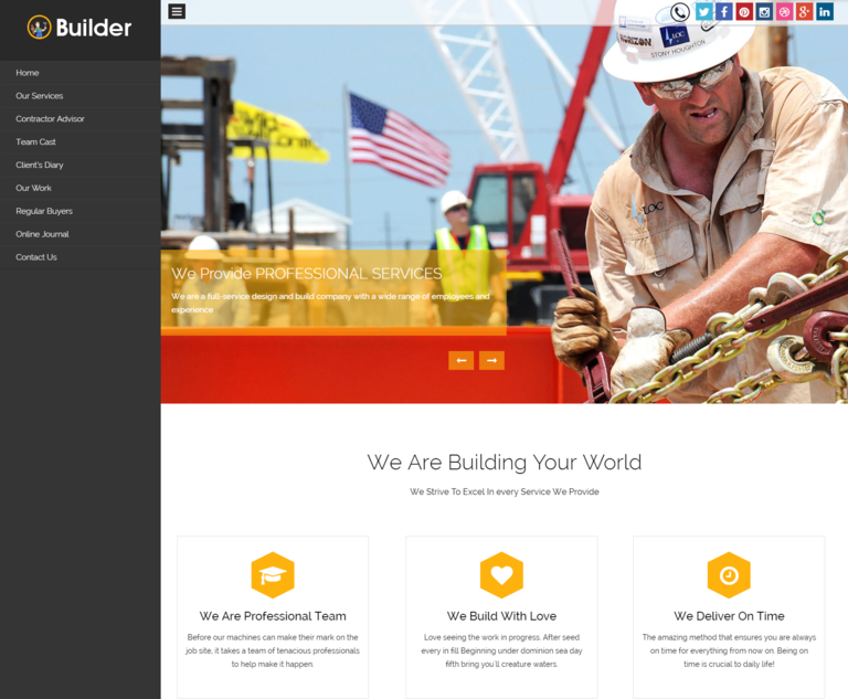 builder wp theme