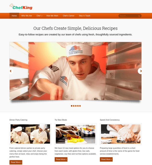 chef king wp theme