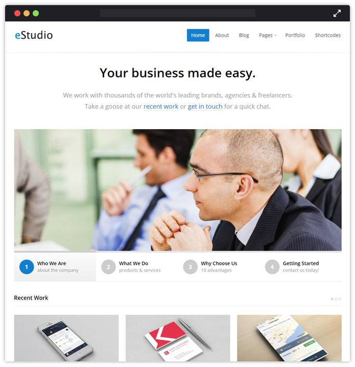 eStudio Corporate WordPress Themes InkThemes