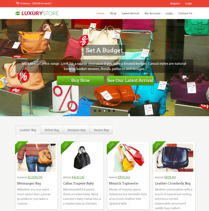 luxury store wp theme