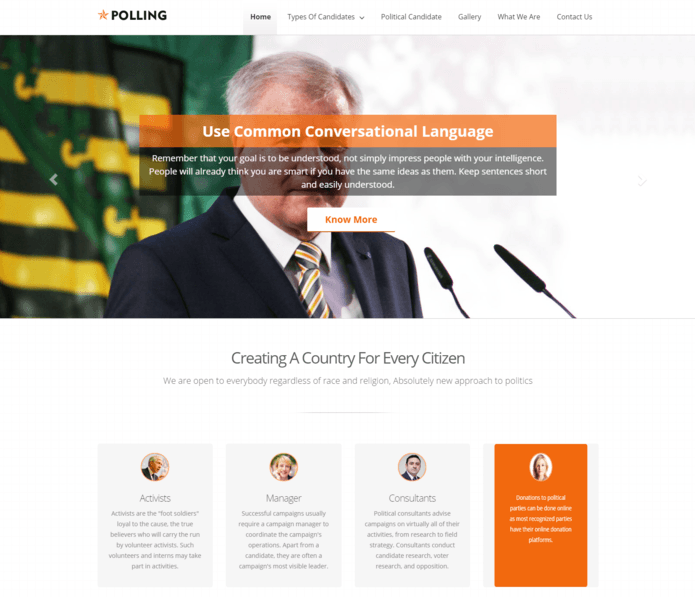 polling wp theme