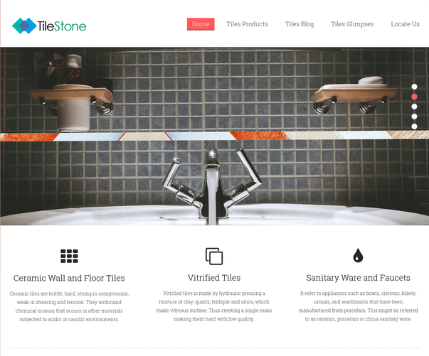 tile stone wp theme