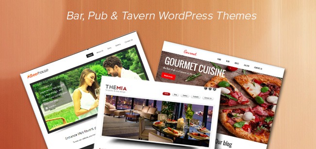 Top Bar Pub Tavern WordPress Themes InkThemes