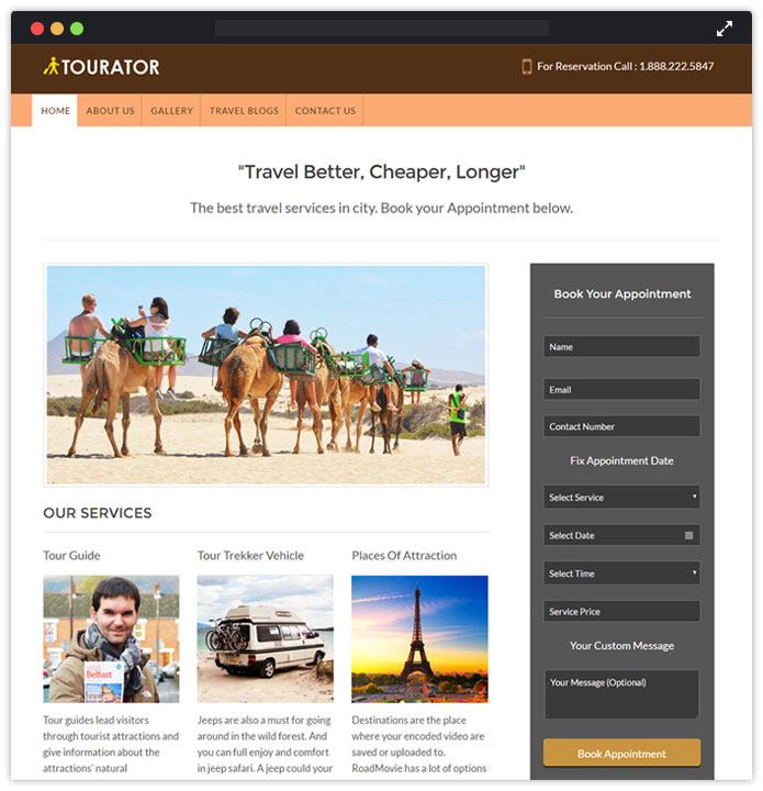 Tourator WP Theme