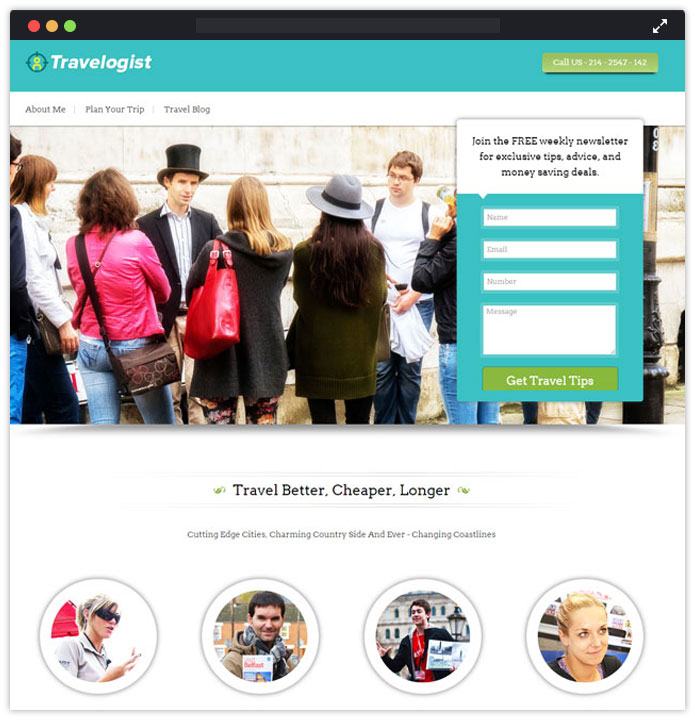 Travelogist WordPress Theme