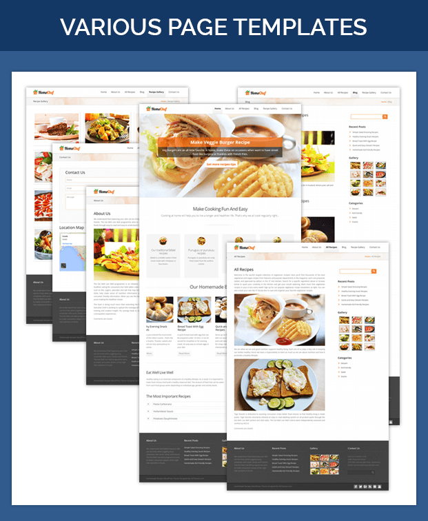 HomeChef All Page Images