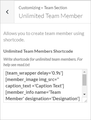 Team Section InkThemes