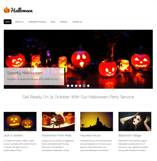 halloween wp theme