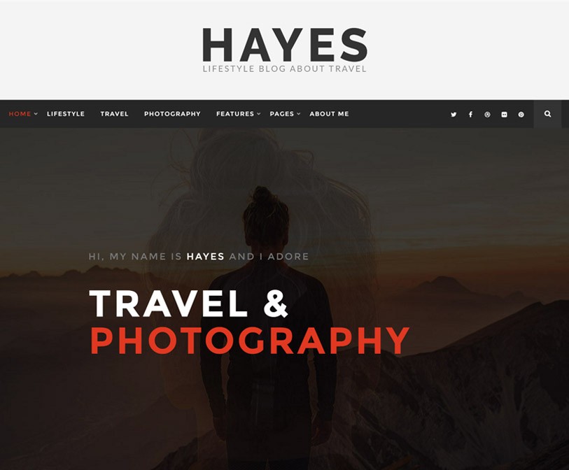 Hayes WordPress blog theme