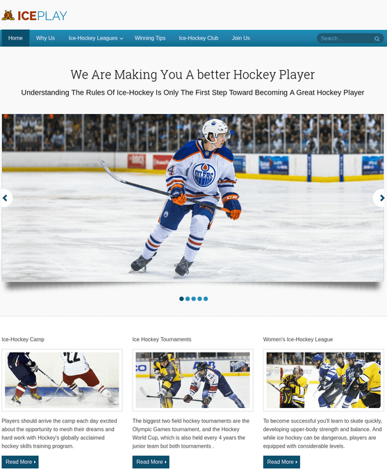 IcePlay wp theme