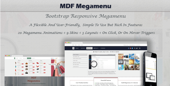 MDF Megamenu Bootstrap Responsive WordPress Megamenu