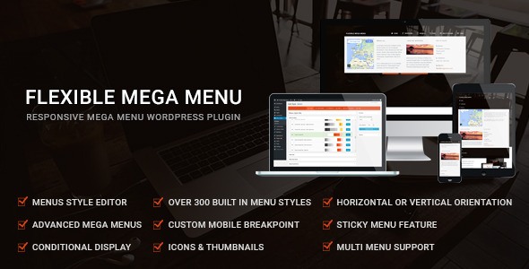 flexible mega menu wp theme