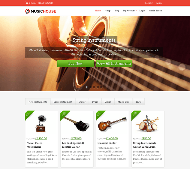 music house wp theme