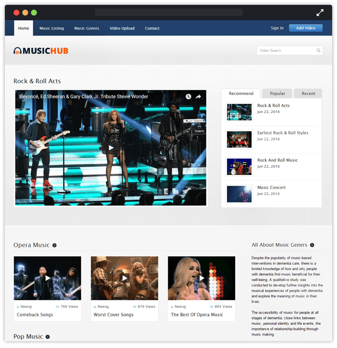 musichub wp theme