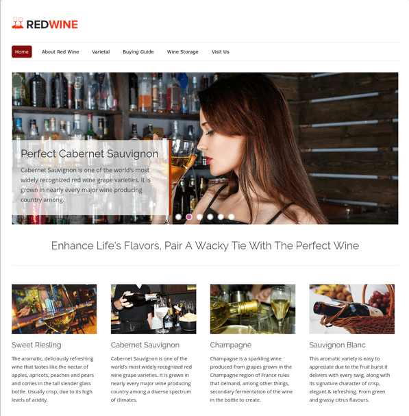 red wine wp theme