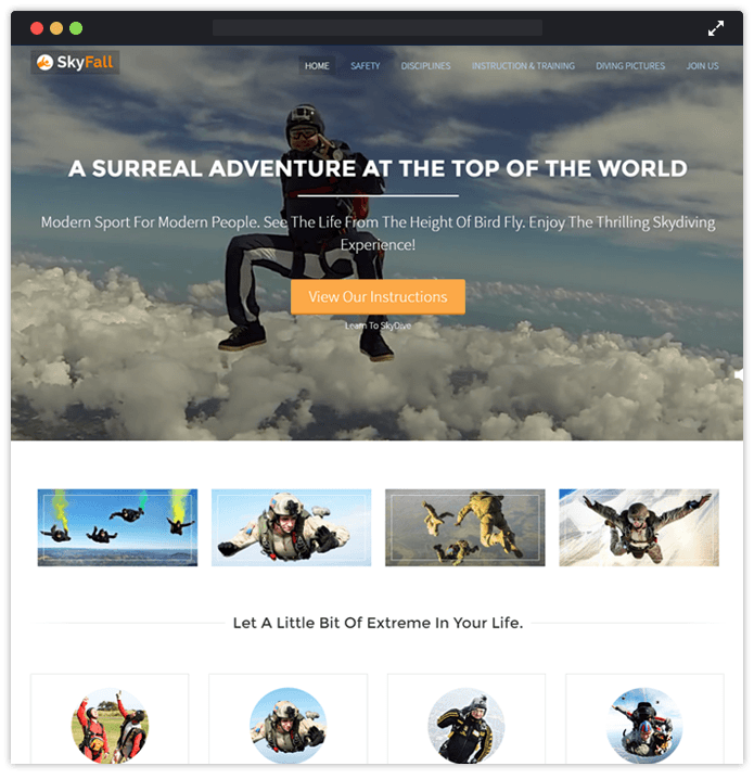 skyfall wp theme