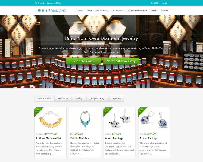 blue diamond wp theme