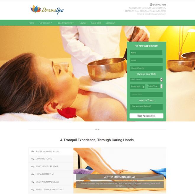 dream spa wp theme