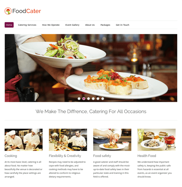 food cater wp theme