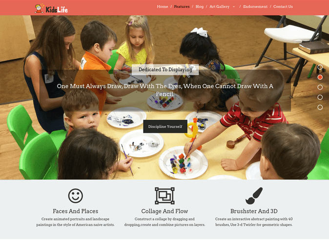 kids life wp theme