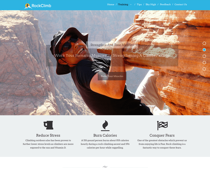 rock climb wp theme