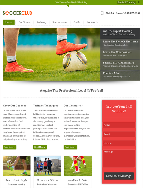 soccer wp theme