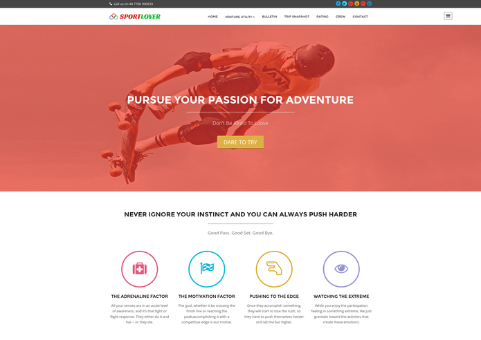 sport lover wp theme