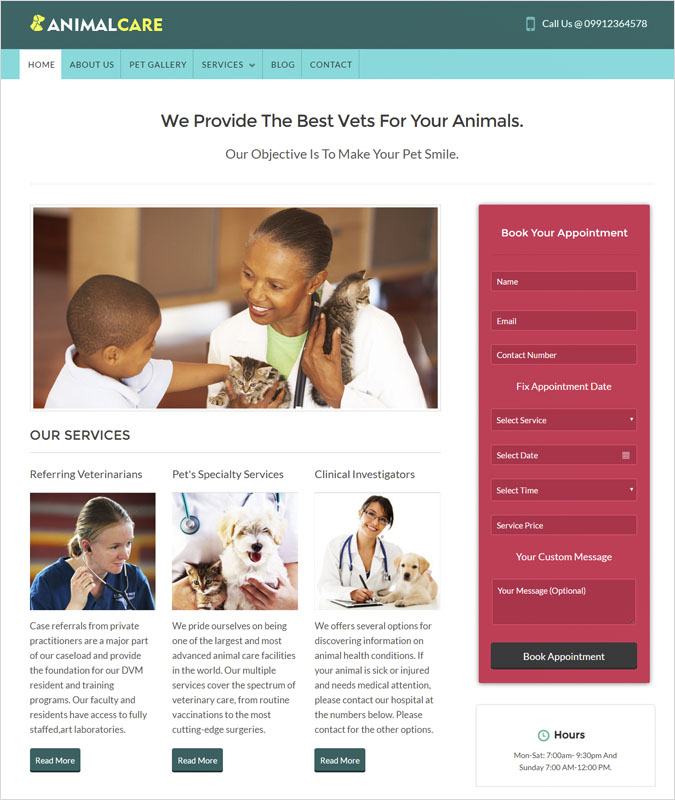 AnimalCare WP theme