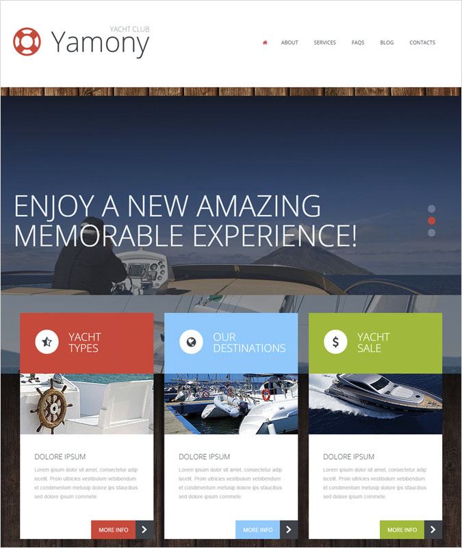 Boating WordPress Theme