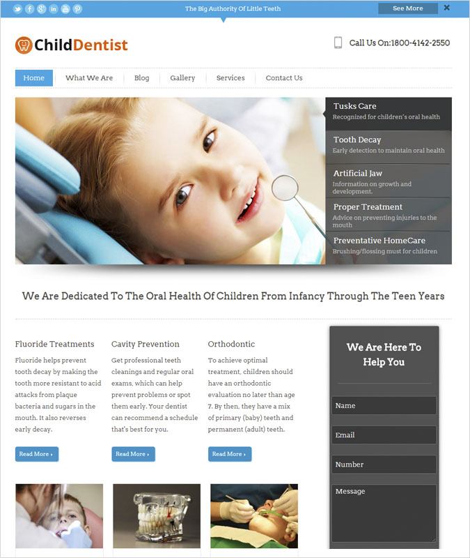 ChildDendist WP theme