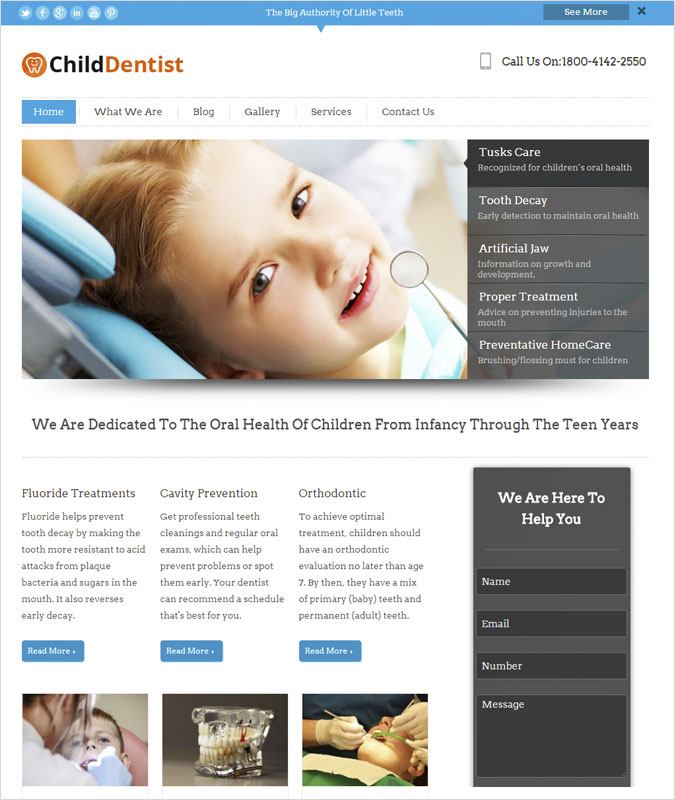 ChildDendist WP theme