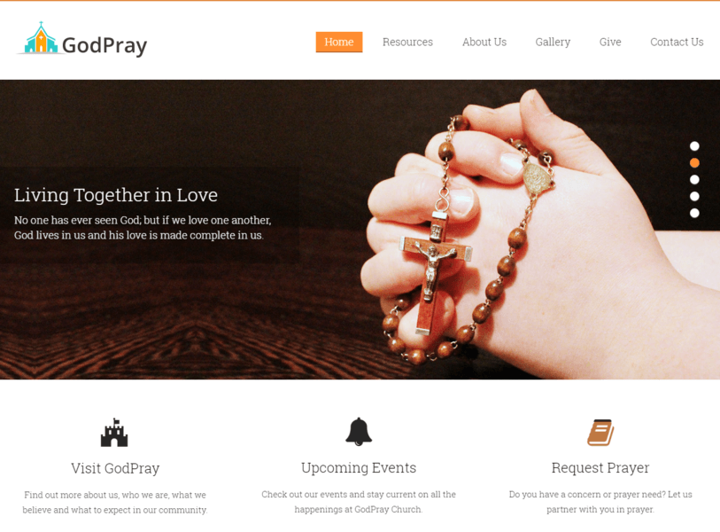 Church Nonprofit WordPress Theme InkThemes