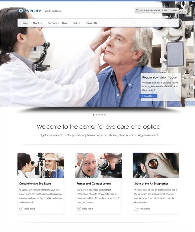 EyeCare WP theme