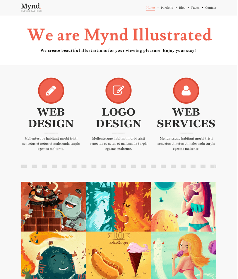 Mynd – Stylish WordPress Portfolio Theme for Creatives and Blogs