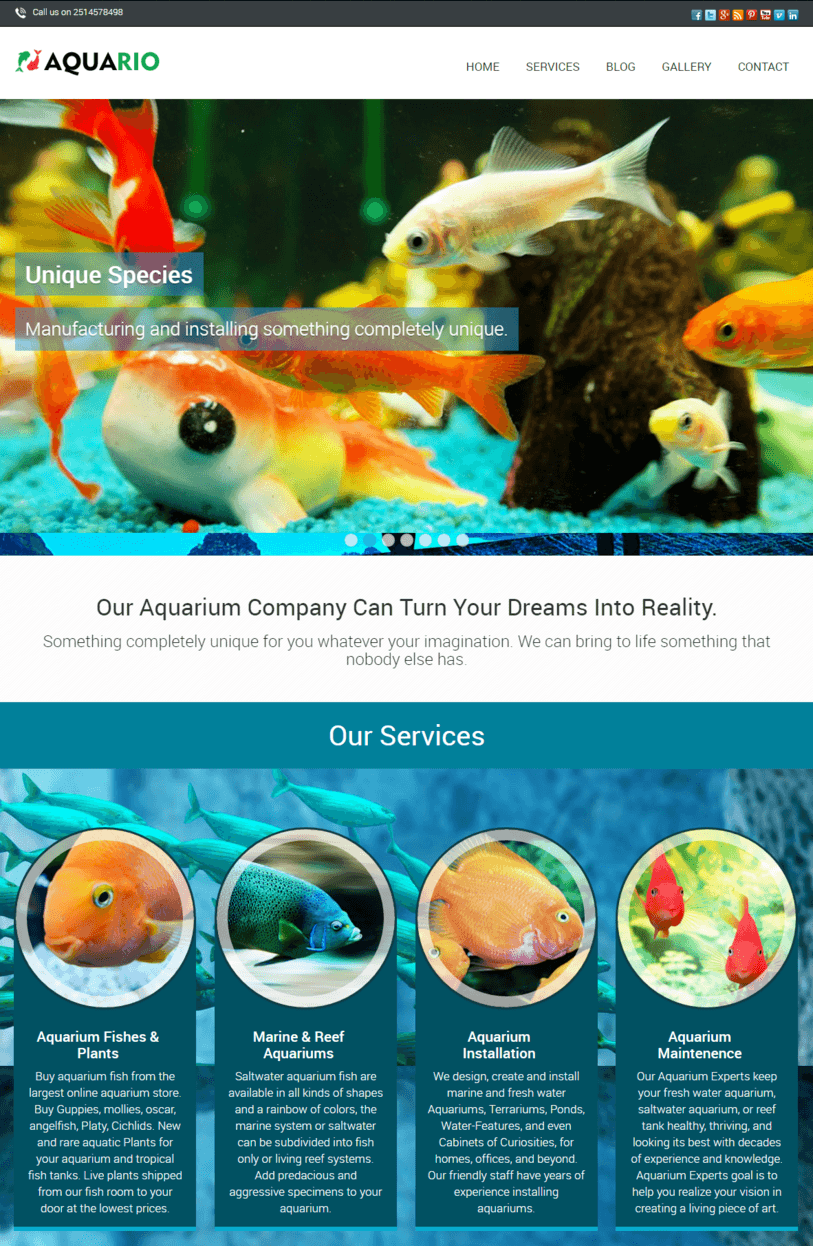 aquarium-wordpress-theme