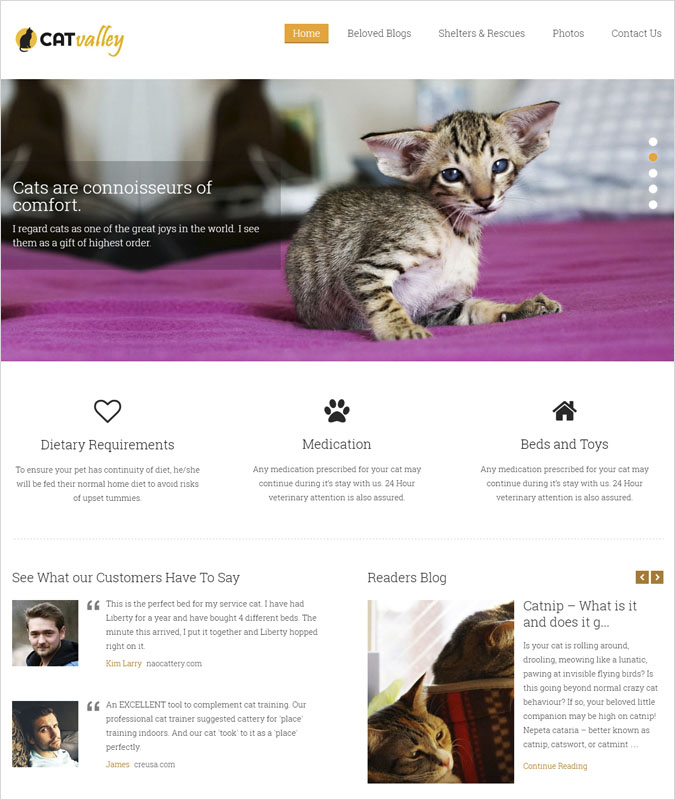 cat valley wp theme