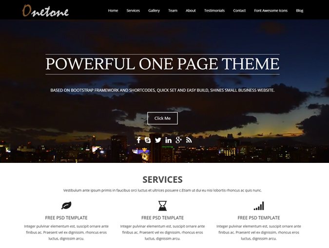 onetone wp theme