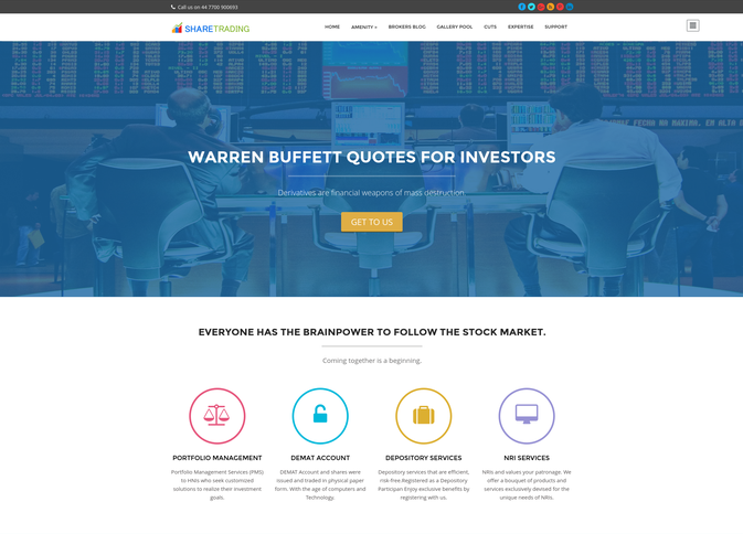 share trading wp theme