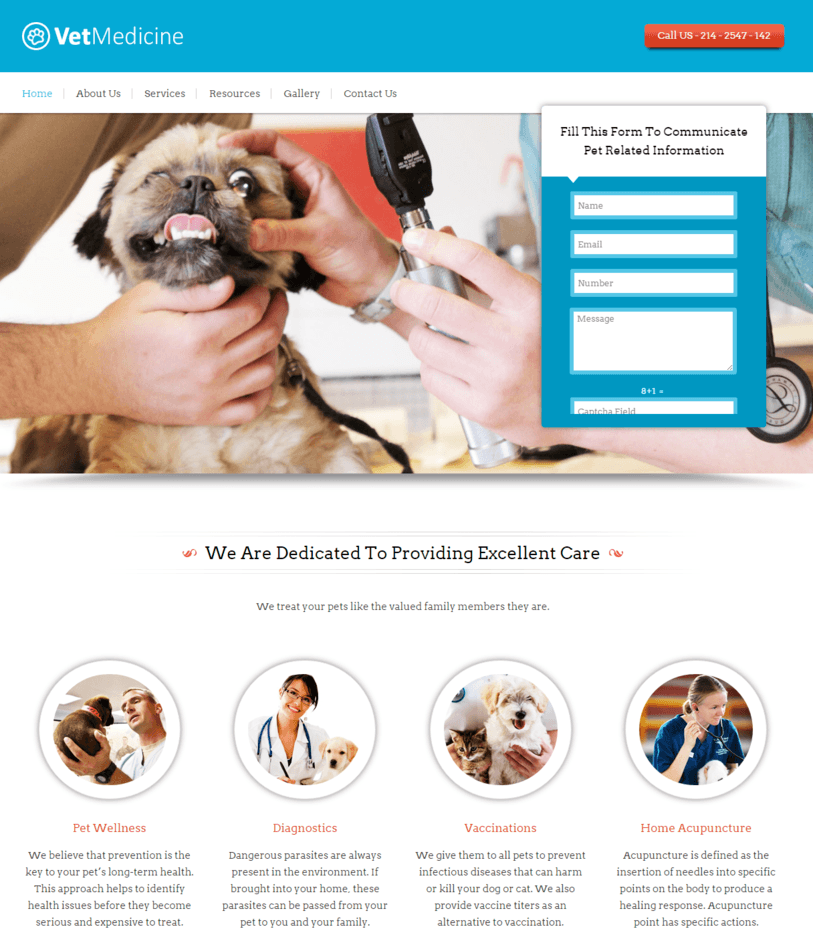 veterinary-wordpress-theme-site