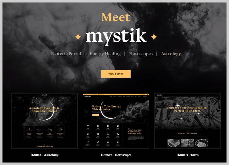 Mystik - Best Free Astrology WordPress Themes