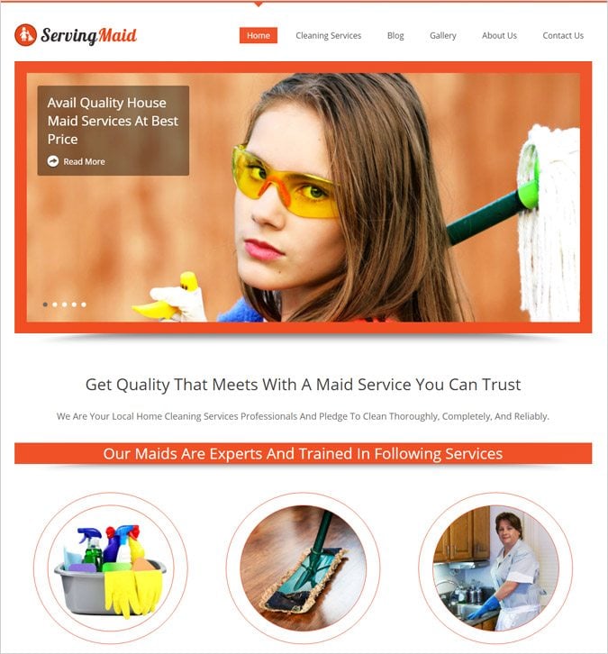 ServingMaid WordPress Theme