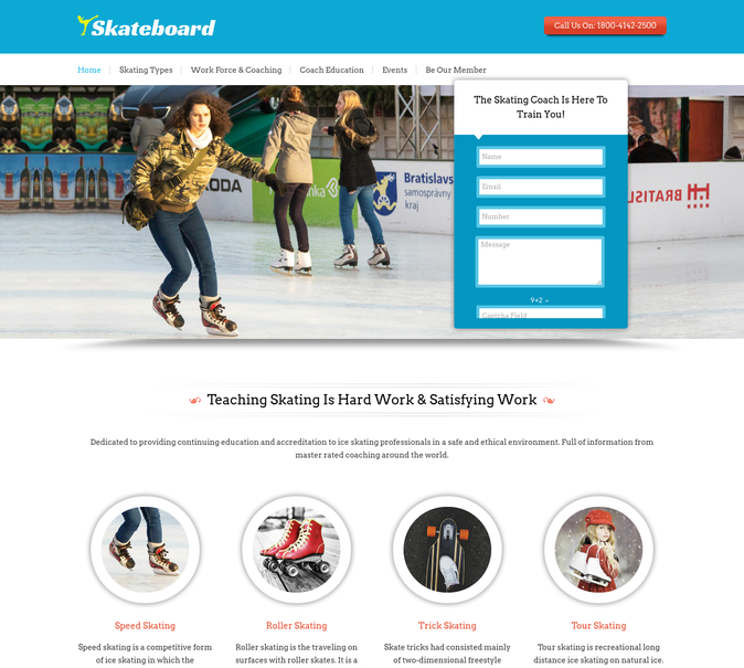 skate board wp theme