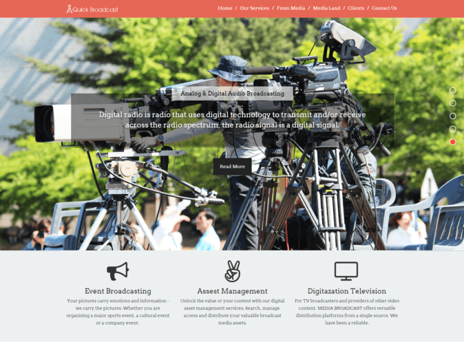 quick broadcast wp theme