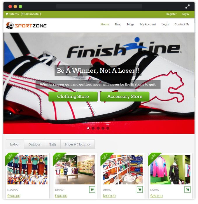 SportZone WordPress Theme