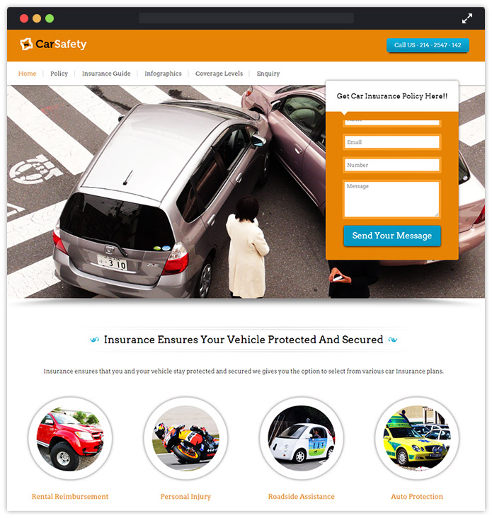 Car Insurance Policy WordPress Theme