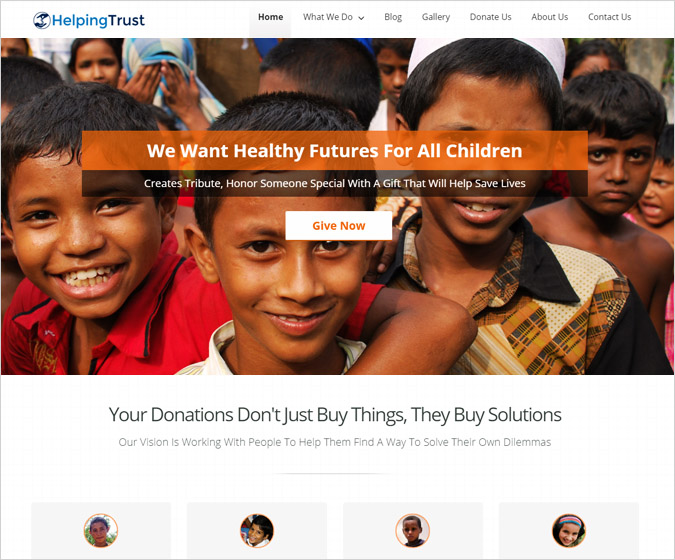 Charity Agency WordPress Theme