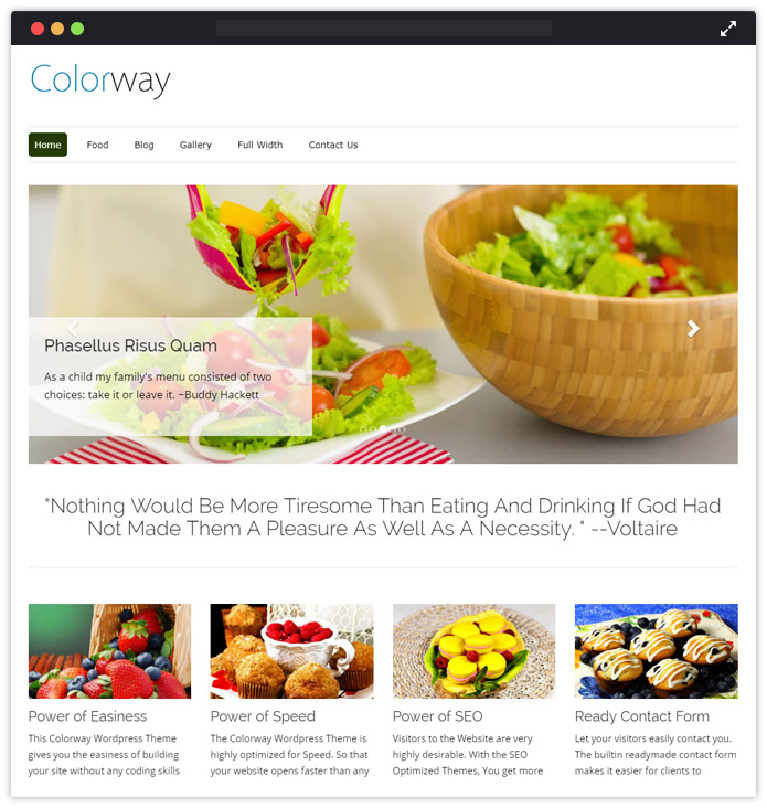 ColorWay WordPress theme