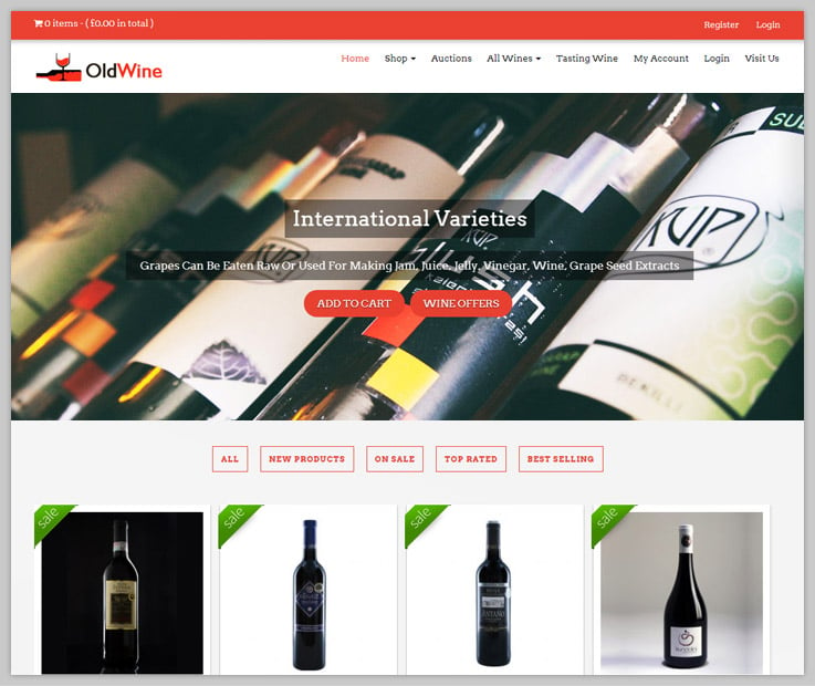 Old Wine WordPress Theme