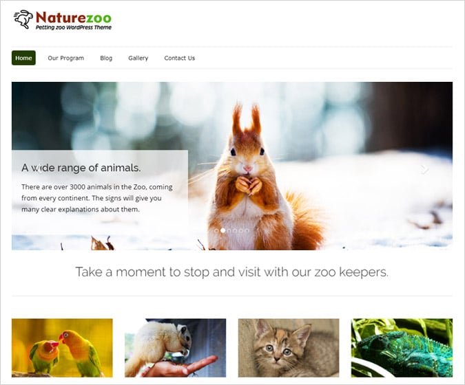 Petting Zoo WordPress Theme