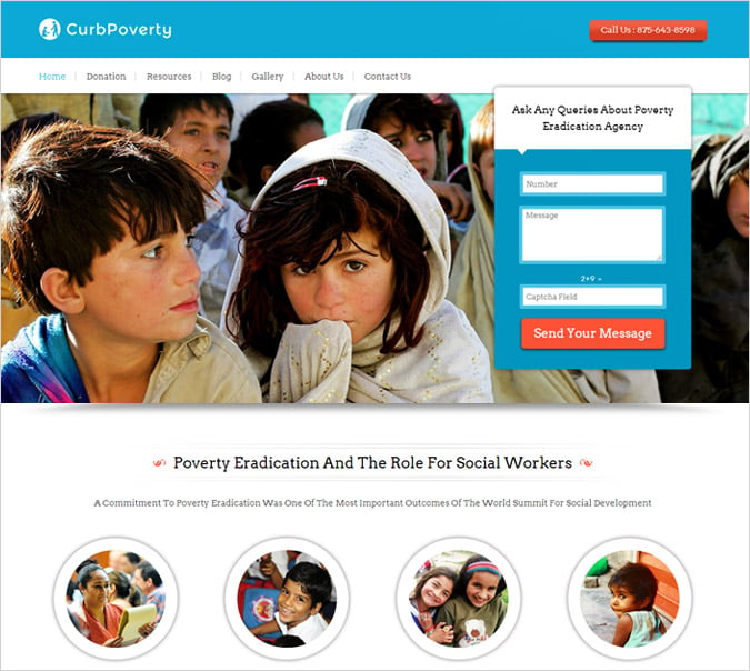 Poverty Eradication Agency WordPress Theme
